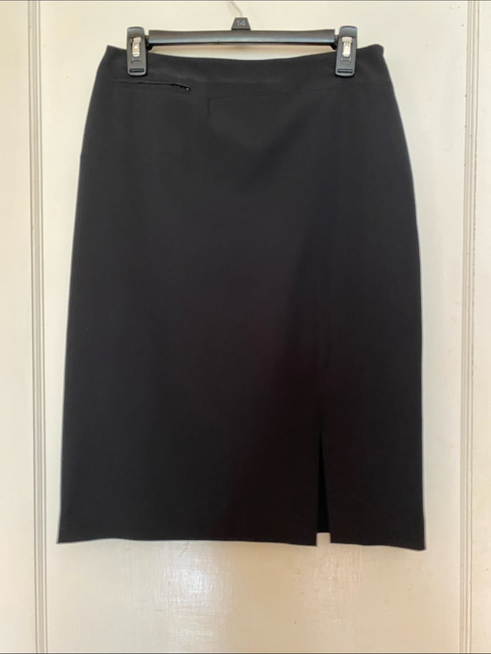V! Black Lined Pencil Skirt By Madison Studio Black Size 8 lije new